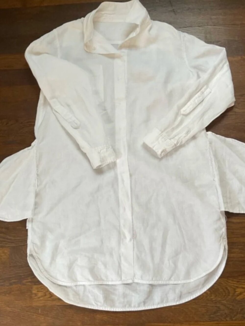 Quince Linen Dress Shirt White XS